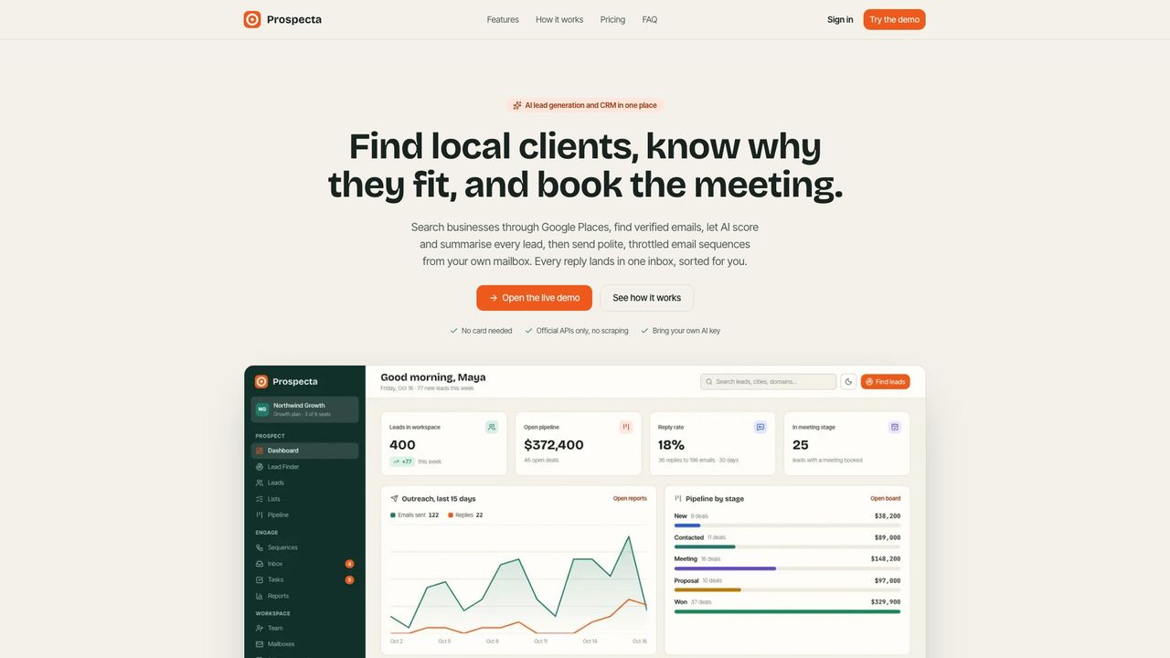 Website home page