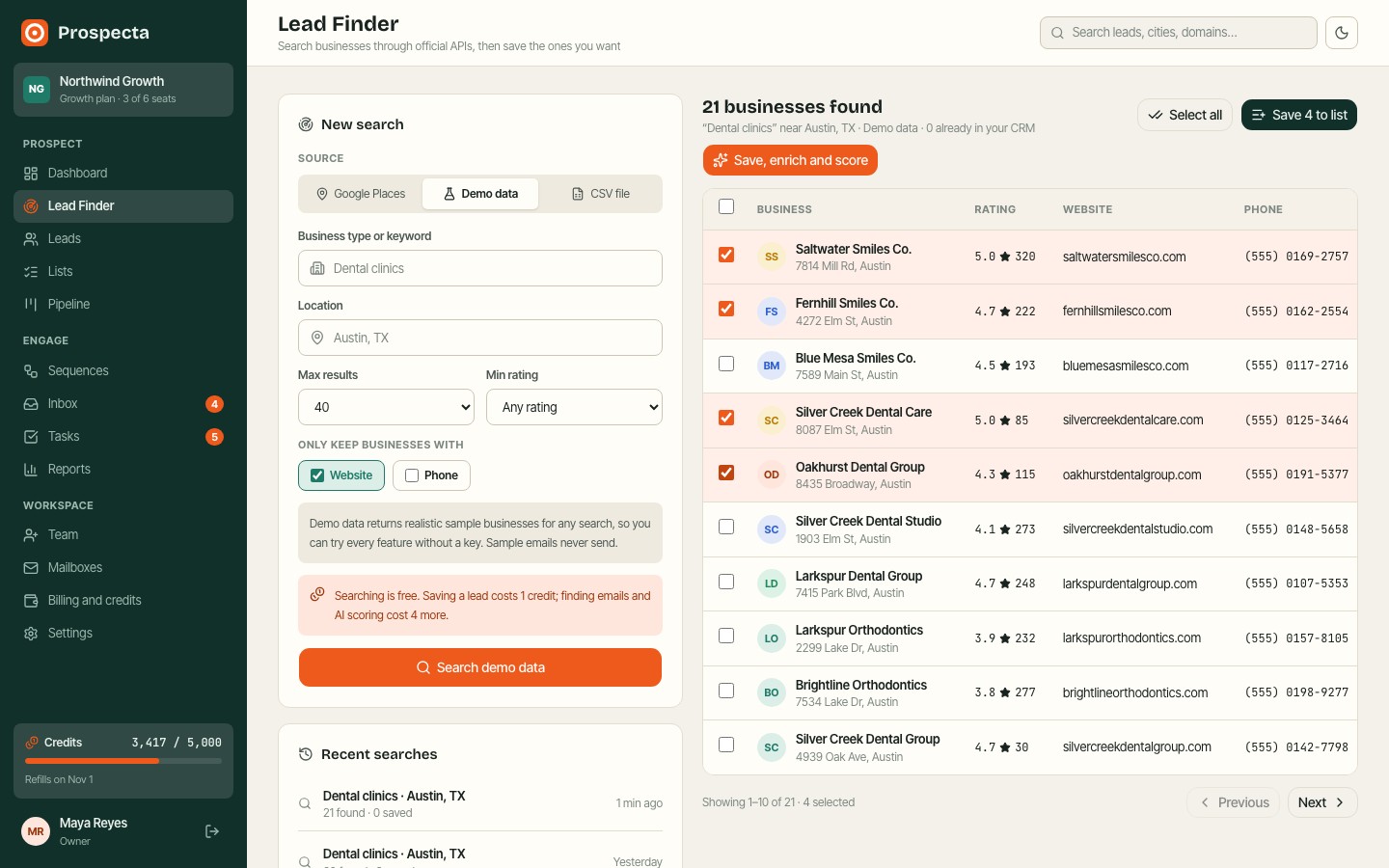 Find leads the honest way